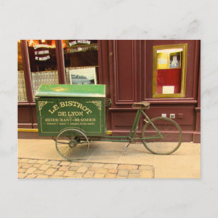 Lyon, France Postcard. Bicycle, Cobble Streets Postcard
