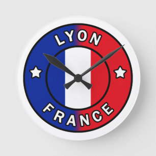 Lyon France Round Clock