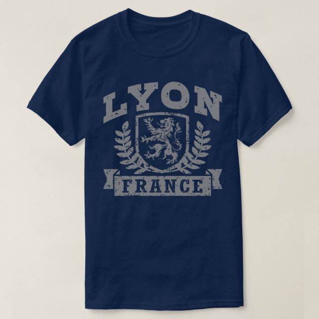 Lyon France T-Shirt (Design Front)