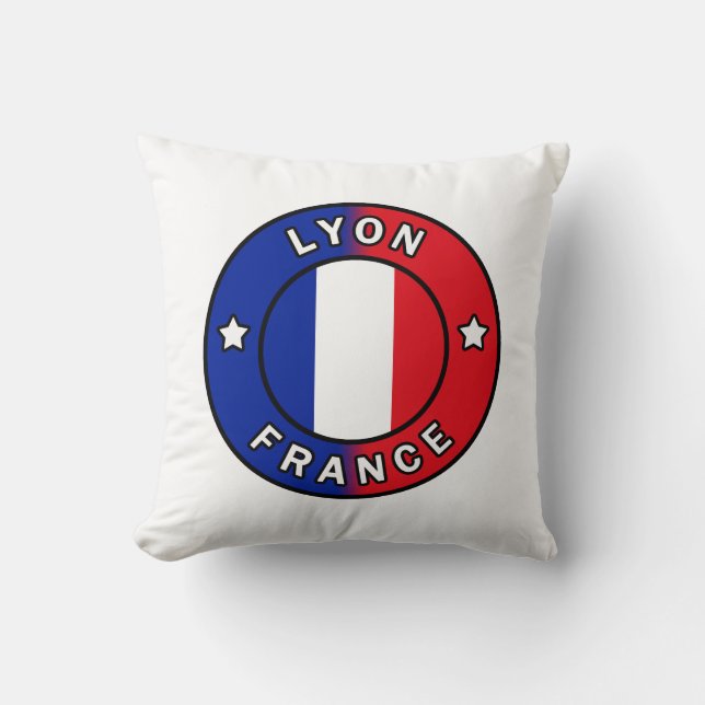 Lyon France Throw Pillow (Front)
