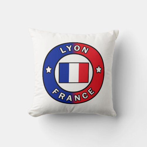 Lyon France Throw Pillow