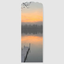 Lyon Lake Sunset Dock Bookmark