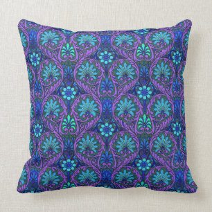 Lyon Purple Throw Pillow