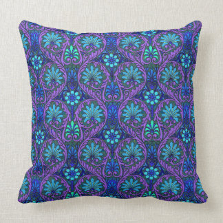 Lyon Purple Throw Pillow