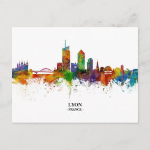 Lyon SKYLINE Postcard