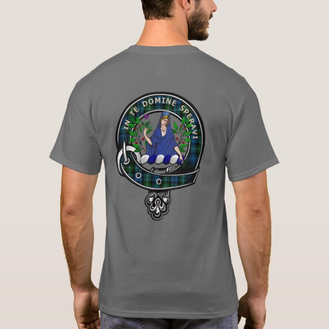 Lyon Tartan Clan Badge T-Shirt (Back)