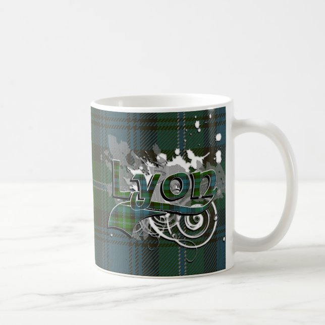 Lyon Tartan Grunge Coffee Mug (Right)