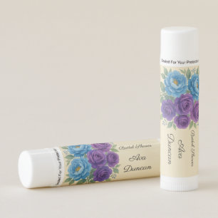 Lyons Blue Peony & Fig Purple Rose Bridal Shower Lip Balm
