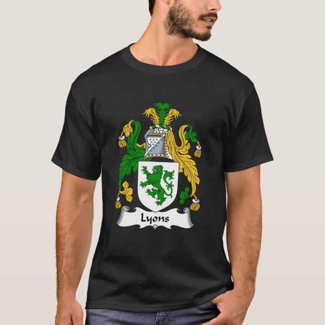 Lyons Coat of Arms  Lyons Family Crest Classic T-Shirt (Front)