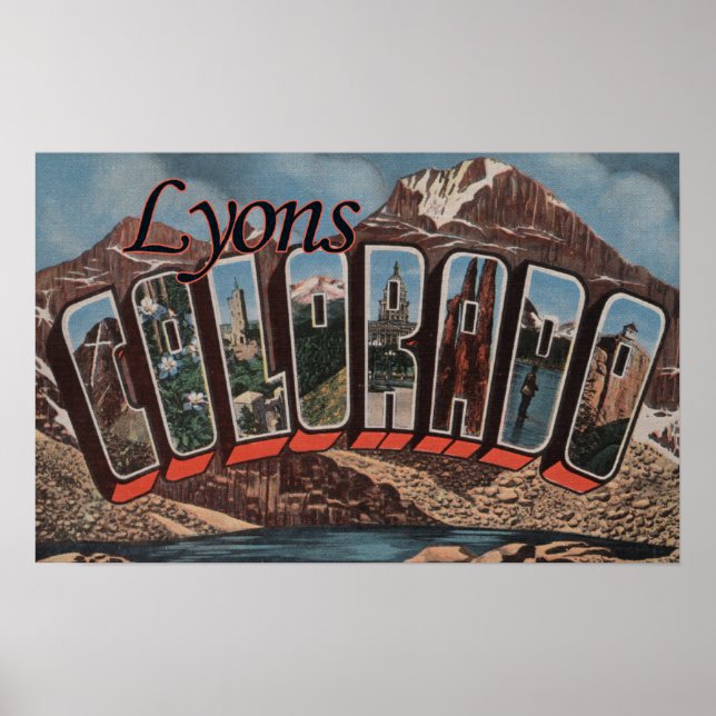 Lyons, ColoradoLarge Letter ScenesLyons, CO Poster (Front)