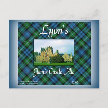 Lyon's Glamis Castle Ale Postcard by OldScottishMountain at Zazzle