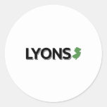 Lyons, New Jersey Classic Round Sticker