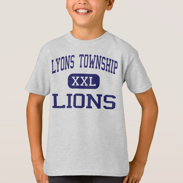 Lyons Township - Lions - High - La Grange Illinois T-Shirt (Front)
