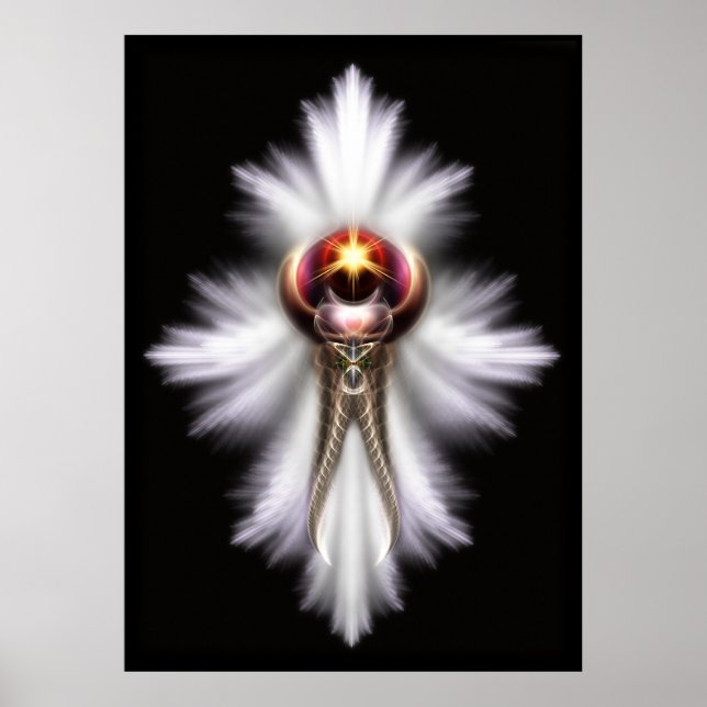 Lypidian II Fractal Art Wall Poster (Front)