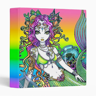 "Lyra" Koi Tattoo Rainbow Mermaid Avery Binder