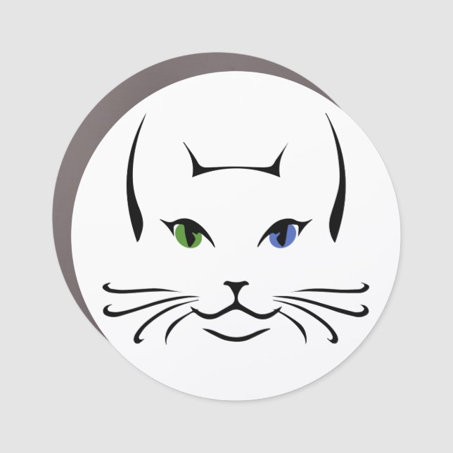 Lyra the Cat Car Magnet (Front)