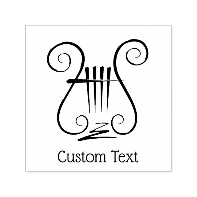 Lyre Self-inking Stamp (Design)