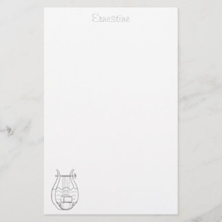 Lyre stationery - personalized