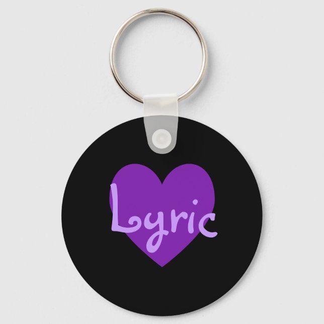Lyric in Purple Keychain (Front)