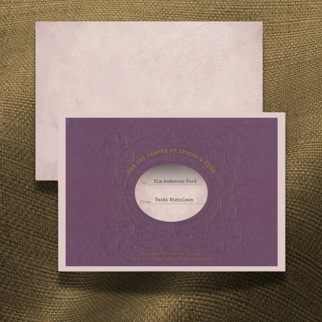 Lyric & Lore Graduation Gift Enclosure Insert Card (Creator Uploaded)