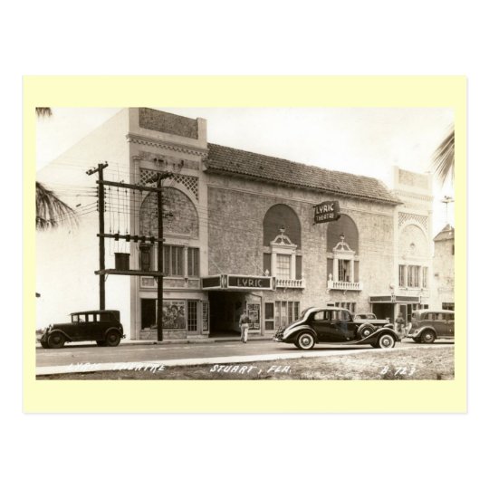 Lyric Movie Theater, Stuart, Florida Vintage Postcard
