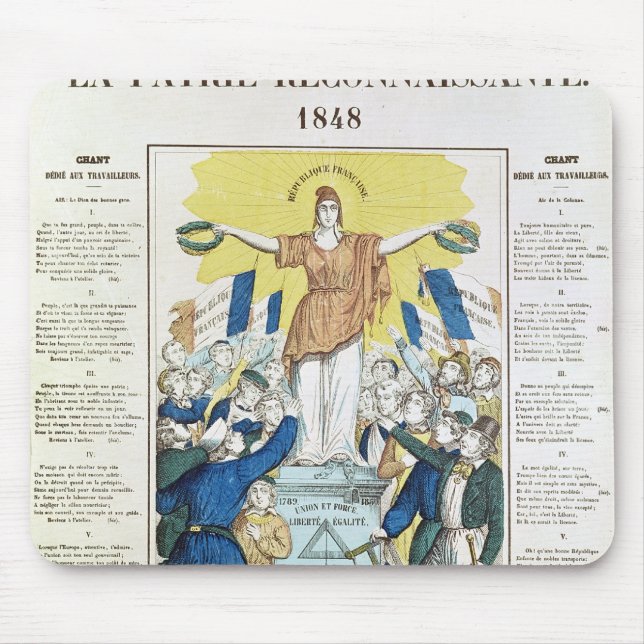 lyric sheet for a song dedicated to the mouse pad (Front)