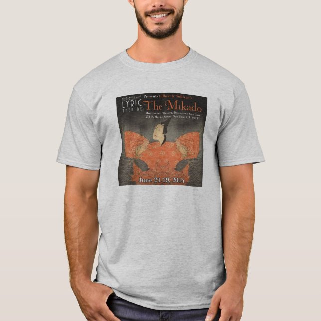 Lyric Theatre Cast T-shirt -- The Mikado 2014 (Front)