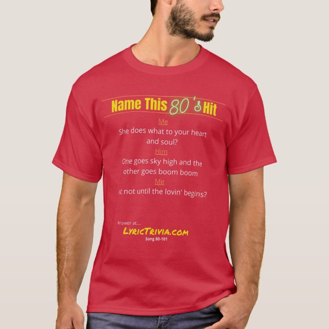 Lyric Trivia 80-101 T-Shirt (Front)