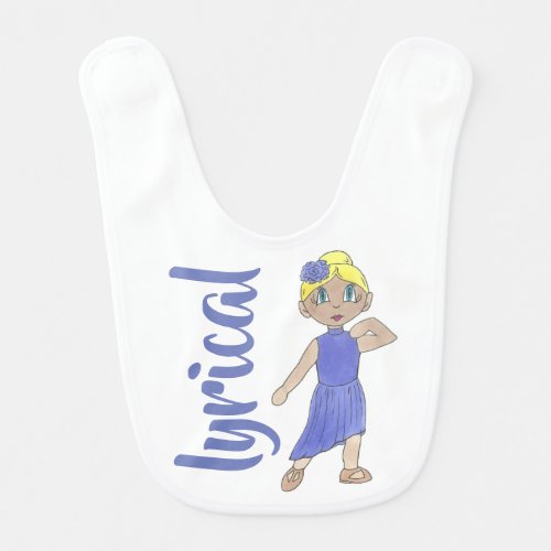 Lyrical Dance Class Modern Dancer Recital Costume Bib