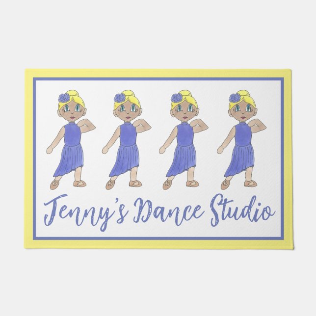 Lyrical Dance Recital Modern Teacher Studio School Doormat (Front)