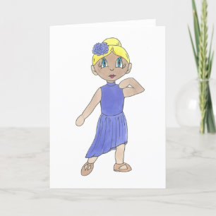 Lyrical Dancer Modern Dance Teacher Recital Letterpress Thank You Card