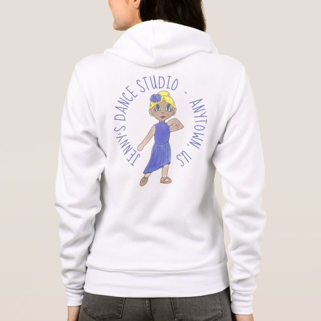LYRICAL Dancer Personalized Dance Studio Teacher Hoodie (Back)