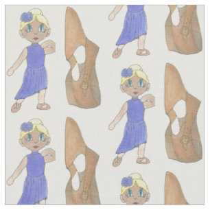 Lyrical Modern Dancer Tan Dance Shoe Recital Class Fabric