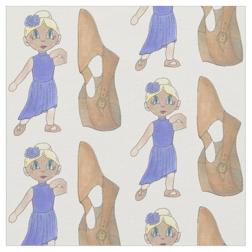 Lyrical Modern Dancer Tan Dance Shoe Recital Class Fabric