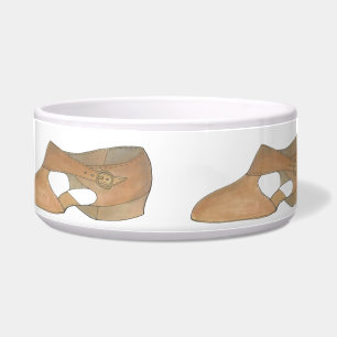 Lyrical Tan Modern Dance Dog Teacher Shoe Bowl