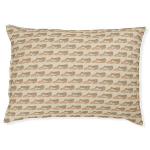 Lyrical Tan Modern Dance Teacher Shoe Print Pet Bed