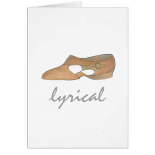 Lyrical Tan Modern Dance Teacher Shoe Recital Gift Cards
