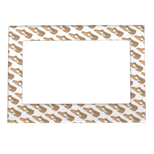Lyrical Tan Modern Dance Teacher Shoe Recital Gift Magnetic Photo Frame (Front)