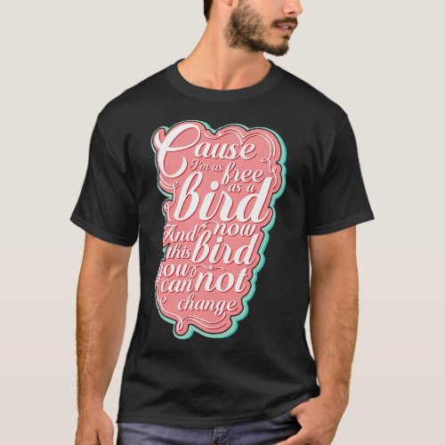 LyricLyfe Free Bird Ronnie Zant Allen Collins T_Sh T_Shirt