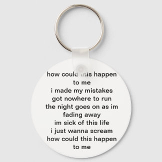 Lyrics key chain