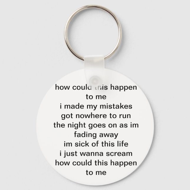 Lyrics key chain (Front)