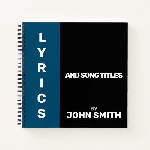 Lyrics Notebook