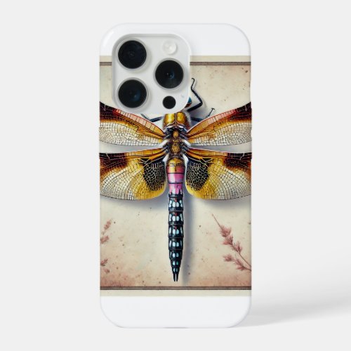 Lyriothemis Dragonfly 240624IREF117 _ Watercolor iPhone 15 Pro Case