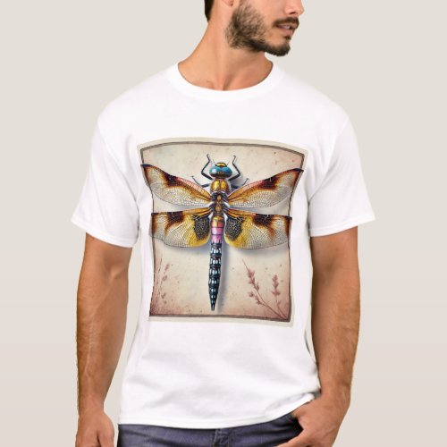 Lyriothemis Dragonfly 240624IREF117 _ Watercolor T_Shirt