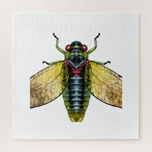 Lyriothemis Dragonfly IREF1422 _ Watercolor Jigsaw Puzzle
