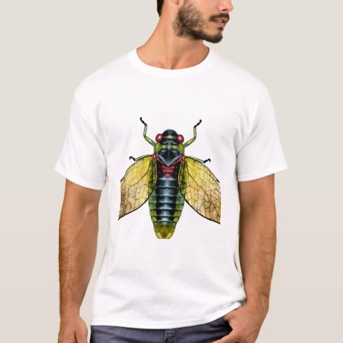 Lyriothemis Dragonfly IREF1422 _ Watercolor T_Shirt
