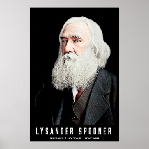 Lysander Spooner Colorized Customizable Poster | Zazzle