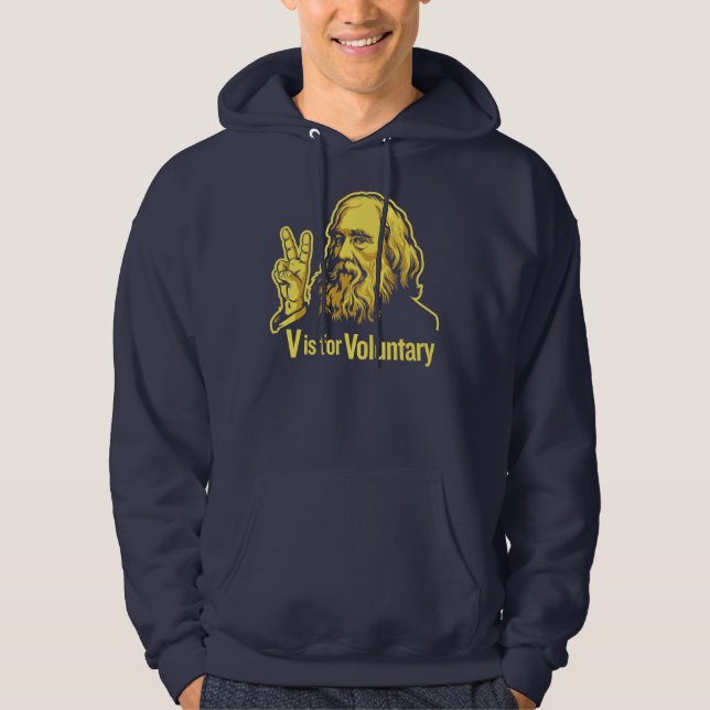 Lysander Spooner Voluntaryism T-Shirt Hoodie (Front)