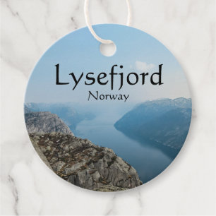 Lysefjord Norway Favor Tags
