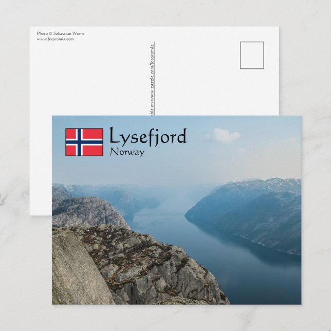 Lysefjord Norway Postcard (Front/Back)